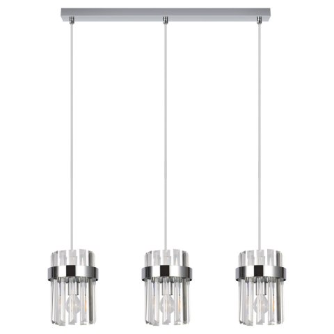 Lampa wisząca Vetro chrom 3xE14