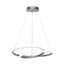 Lampa wisząca nowoczesna Zalto PND-12436-SILV
