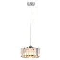 Okrągła lampa wisząca Vetro chrom 1xE27