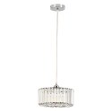 Okrągła lampa wisząca Vetro chrom 1xE27