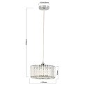 Okrągła lampa wisząca Vetro chrom 1xE27