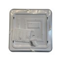 Plafon kwadratowy Babilon 38 cm czarny LED 4000K