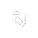 Spot Belize 1xGU10 chrom LP-734/1W CH