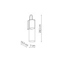 Kinkiet Manacor 1xGU10 czarny LP-232/1W BK