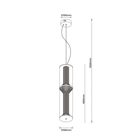 Lampa wisząca Aeris 2 transparentna LED CCT