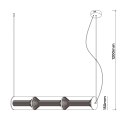 Lampa wisząca Aeris 3 linia dymna LED CCT