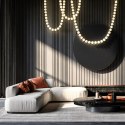 Lampa wisząca Dorado Rope 2 m złota LED CCT