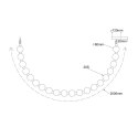 Lampa wisząca Dorado Rope 2 m złota LED CCT