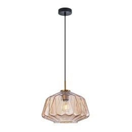 Lampa wisząca bursztynowa Antita PND-3644-1-BRO-AMB