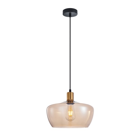 Lampa wisząca bursztynowa Parola PND-3636-1-BRO-AMB