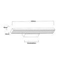 Kinkiet Aqua 42 cm czarny IP44 LED CCT