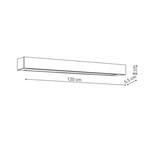 Kinkiet Ibros XL CCT 1xLED czarny IP44 GS-LWA-18W BK CCT