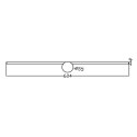 Kinkiet Modern Slim 60 cm złoty LED 3000K
