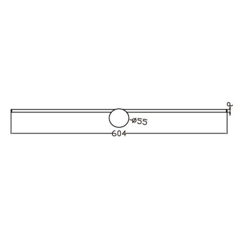 Kinkiet Modern Slim 60 cm złoty LED 3000K