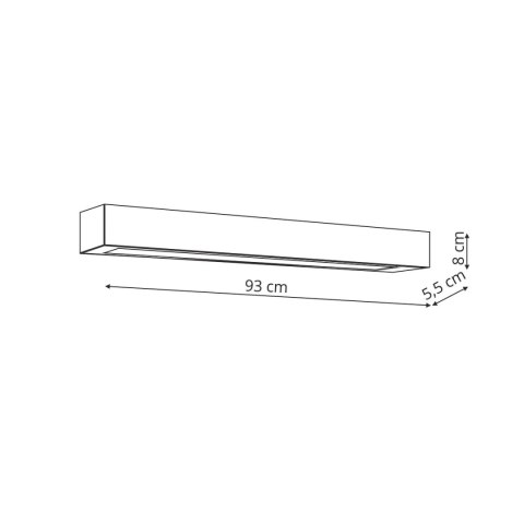 Lampa sufitowa Ibros duża CCT 1xLED czarna IP44 LP-7001/1C BK-93 24 CCT