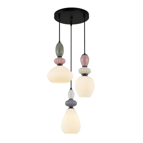 Lampa wisząca Altra PND-36787-3-BK-WH