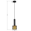 Lampa wisząca Amo czarna 1xE27