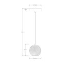 Lampa wisząca Brillant 1 złota LED CCT