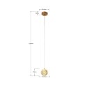 Lampa wisząca Brillant 1 złota LED CCT