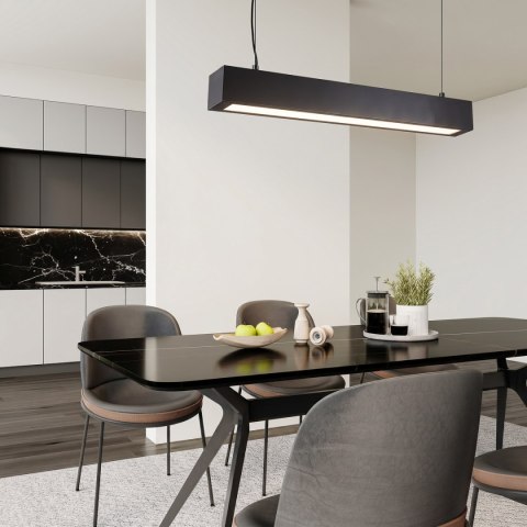 Lampa wisząca Ibros średnia 18W CCT IP20 1xLED czarna LP-7001/1P 20 BK-63 18 CCT