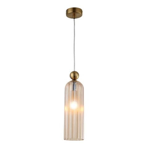 Lampa wisząca Piega 1 Bursztynowa 1xE14