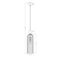 Lampa wisząca Piega 1 Bursztynowa 1xE14