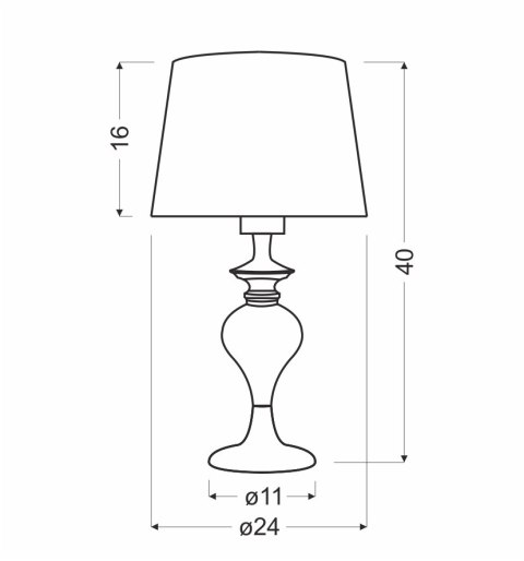Lampka stołowa nocna srebrna abażur nitkowy Gillenia Candellux 41-11954