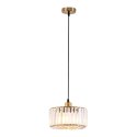 Okrągła lampa wisząca Vetro Złota1xE27