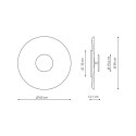 Plafon COCO 60 cm niebieski LED