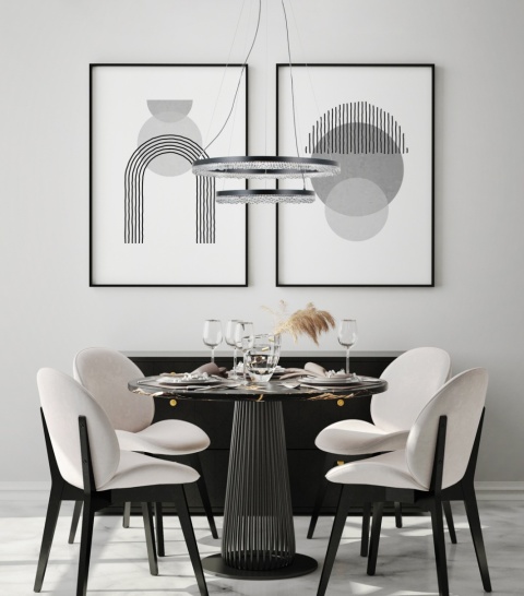 Lampa wisząca Barlo PND-34526-2L-BK