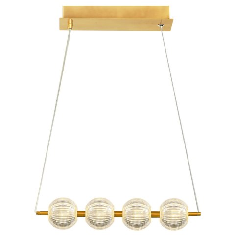 Lampa wisząca Brillant 4 złota LED CCT