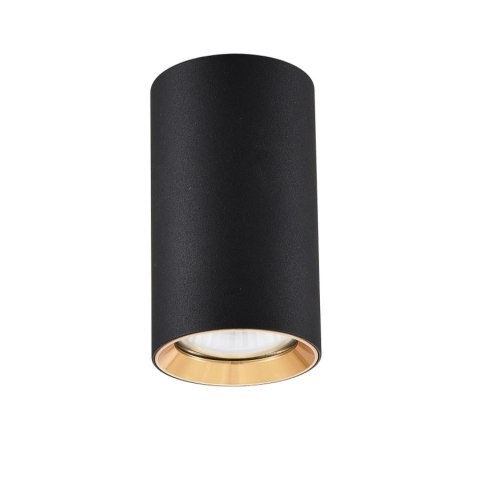 Tuba natynkowa Manacor 13 cm czarno - złote 1xGU10
