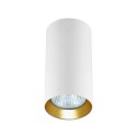 Tuba natynkowa Manacor 13 cm oczko biało - złote 1xGU10