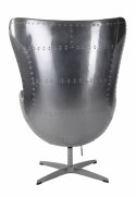 Fotel Jajo aluminium brąz PU ( Rozmiar: uniwersalny )