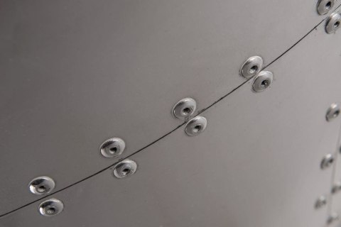 Fotel Jajo aluminium brąz PU ( Rozmiar: uniwersalny )