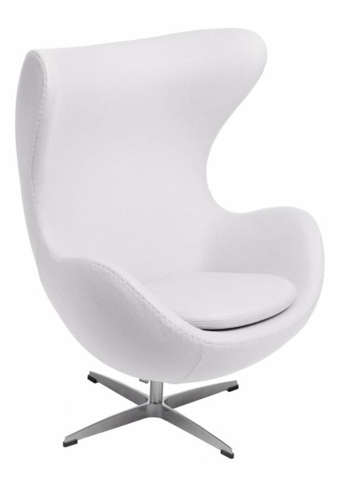 Fotel Jajo biały kaszmir K3 Premium ( Rozmiar: uniwersalny )