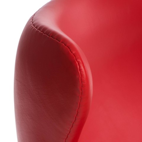 Fotel Jajo czerwona skóra 65 Premium ( Rozmiar: uniwersalny )