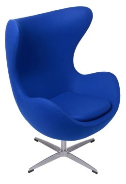 Fotel Jajo niebieski ciemny kaszmir 118 Premium ( Rozmiar: uniwersalny )