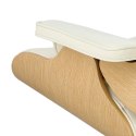 Fotel Vip biały/natural oak/srebrna baza ( Rozmiar: uniwersalny )