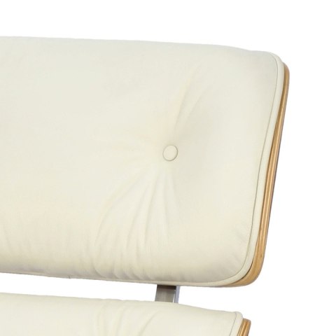 Fotel Vip biały/walnut/srebrna baza TP ( Rozmiar: uniwersalny )