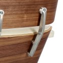 Fotel Vip biały/walnut/srebrna baza TP ( Rozmiar: uniwersalny )