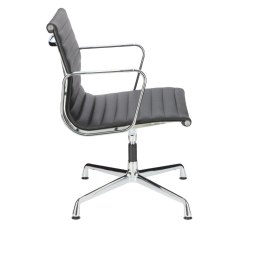 Fotel konf. CH1081T,czarna skóra ,chrom ( Rozmiar: uniwersalny )