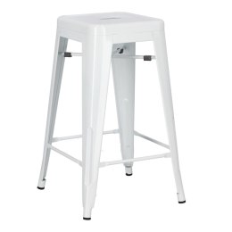 Hoker Paris 66cm biały inspirowany Tolix ( Rozmiar: uniwersalny )