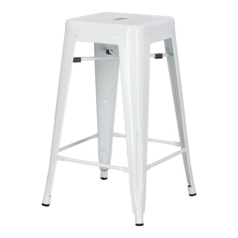 Hoker Paris 66cm biały inspirowany Tolix ( Rozmiar: uniwersalny )