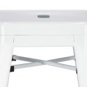 Hoker Paris 66cm biały inspirowany Tolix ( Rozmiar: uniwersalny )