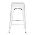 Hoker Paris 66cm biały inspirowany Tolix ( Rozmiar: uniwersalny )