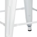 Hoker Paris 66cm biały inspirowany Tolix ( Rozmiar: uniwersalny )
