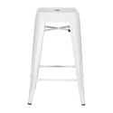 Hoker Paris 66cm biały inspirowany Tolix ( Rozmiar: uniwersalny )