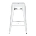 Hoker Paris 66cm biały inspirowany Tolix ( Rozmiar: uniwersalny )