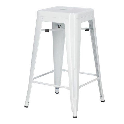 Hoker Paris 66cm biały inspirowany Tolix ( Rozmiar: uniwersalny )